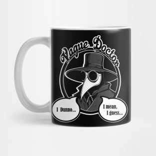 Vague Doctor - White Outlined Version Mug